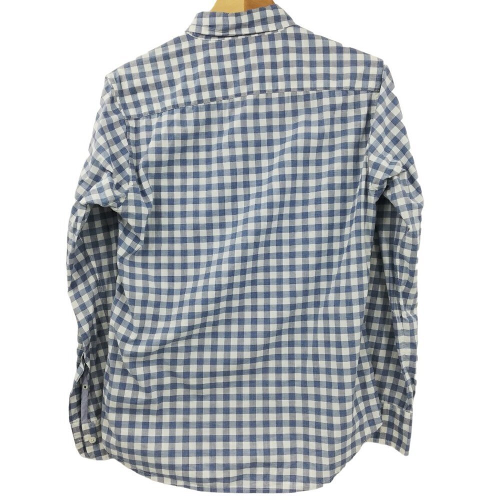 Bonobos Slim Fit Stretch Plaid Button Down Shirt Size S Blue White Gingham - Picture 6 of 10